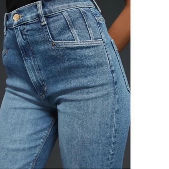 Favorite Daughter Jordie High Rise Straight Jeans 28x30 Made USA #FCJLBC5546 - Picture 8 of 15